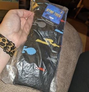 Star Trek USS Starship Enterprise Crew Socks Loot Socks Shoe Sz 8-12  NE…